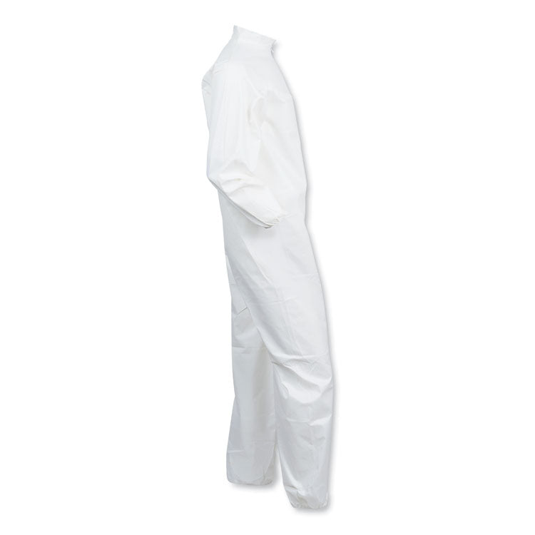 A40 Coveralls, Elastic Wrists/ankles, X-Large, White