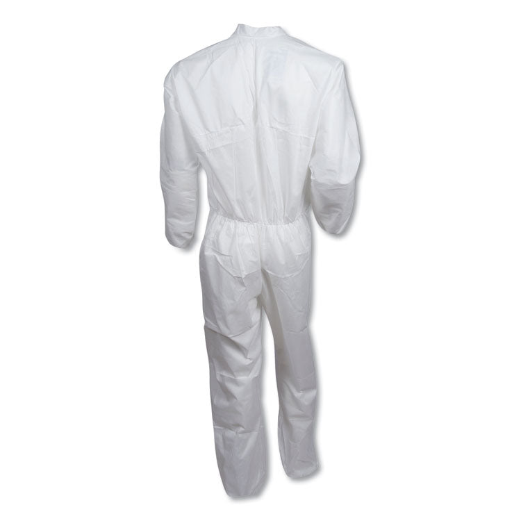 A30 Elastic Back And Cuff Coveralls, 4x-Large, White, 25/carton