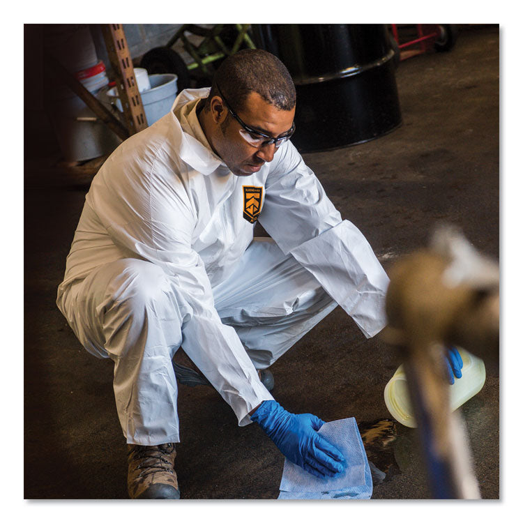 A30 Elastic-Back and Cuff Coveralls, X-Large, White, 25/Carton