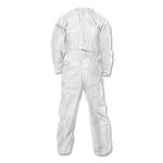 A20 Elastic Back Wrist/Ankle Coveralls, X-Large, White, 24/Carton