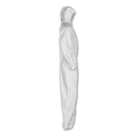 A30 Elastic-Back and Cuff Hooded Coveralls, X-Large, White, 25/Carton
