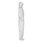 A20 Elastic Back And Ankle Hood And Boot Coveralls, 2x-Large, White, 24/carton