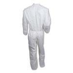 A30 Elastic-Back Coveralls, White, X-Large, 25/Carton