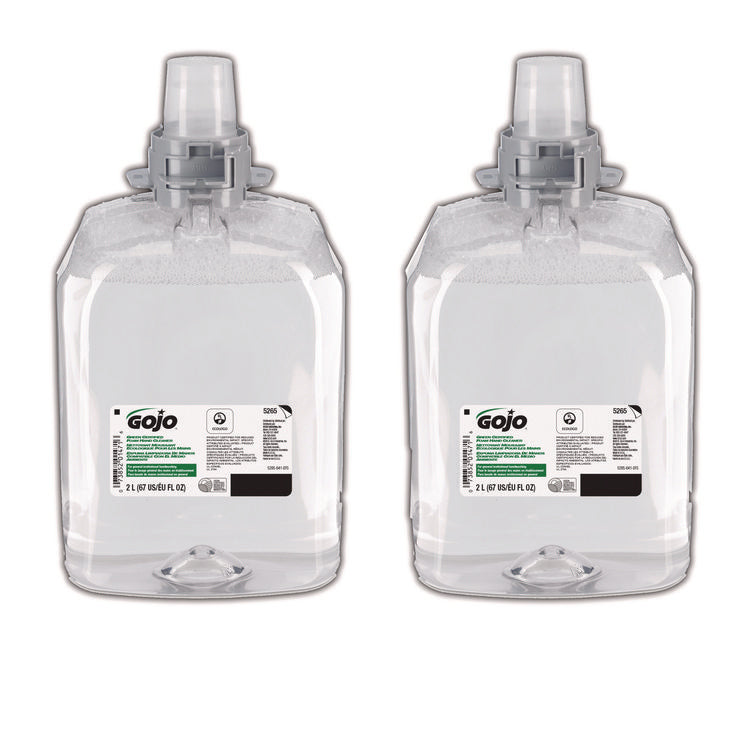 Green Certified Foam Hand Cleaner, Refill for GOJO FMX-20 Push-Style Dispenser, Unscented, 2,000 mL, 2/Carton