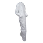 A30 Elastic-Back and Cuff Coveralls, X-Large, White, 25/Carton
