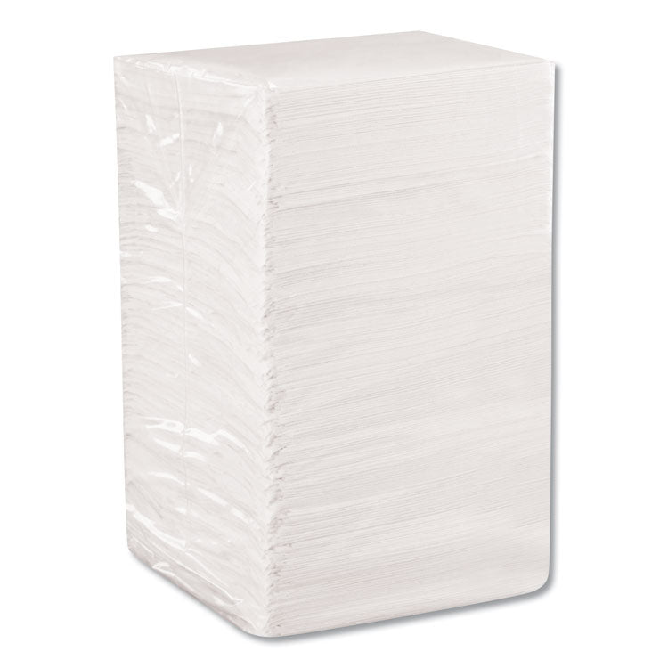 Beverage Napkins, Single-Ply, 9 1/2 x 9 1/2, White, 4,000/Carton