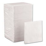 Beverage Napkins, Single-Ply, 9 1/2 x 9 1/2, White, 4,000/Carton