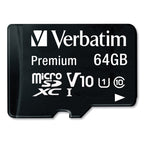 64gb Premium Microsdxc Memory Card With Adapter, Uhs-I V10 U1 Class 10, Up To 90mb/s Read Speed