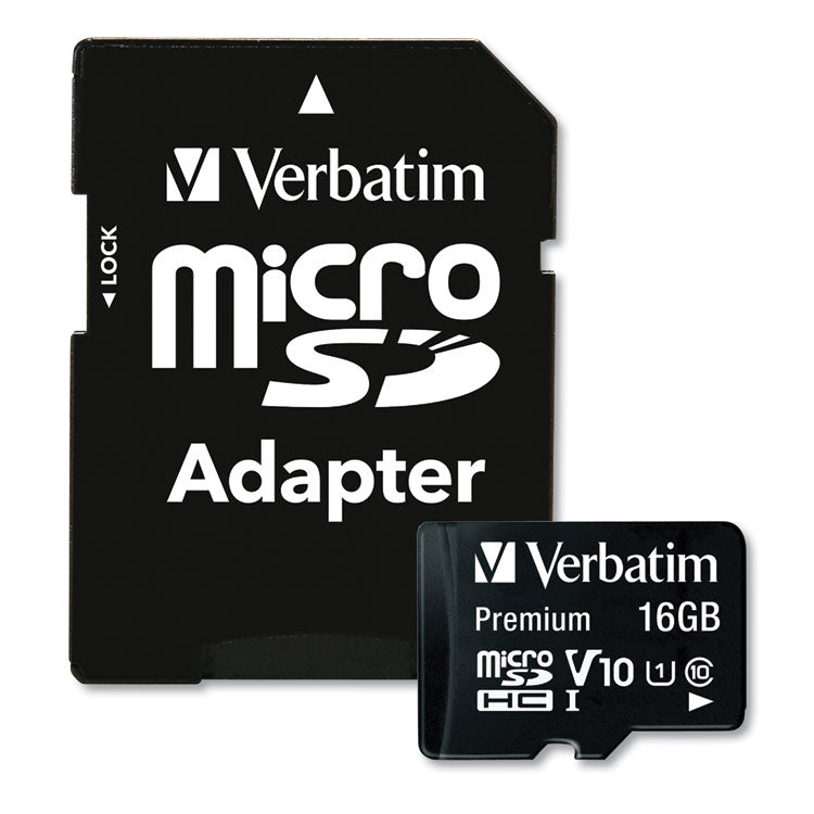 16gb Premium Microsdhc Memory Card With Adapter, Uhs-I V10 U1 Class 10, Up To 80mb/s Read Speed