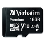 16gb Premium Microsdhc Memory Card With Adapter, Uhs-I V10 U1 Class 10, Up To 80mb/s Read Speed