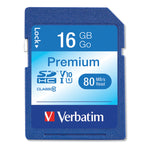 16gb Premium Sdhc Memory Card, Uhs-I V10 U1 Class 10, Up To 80mb/s Read Speed