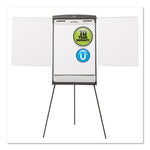 Magnetic Dry Erase Easel, 27" x 35", Graphite Surface, Graphite Gray Plastic Frame