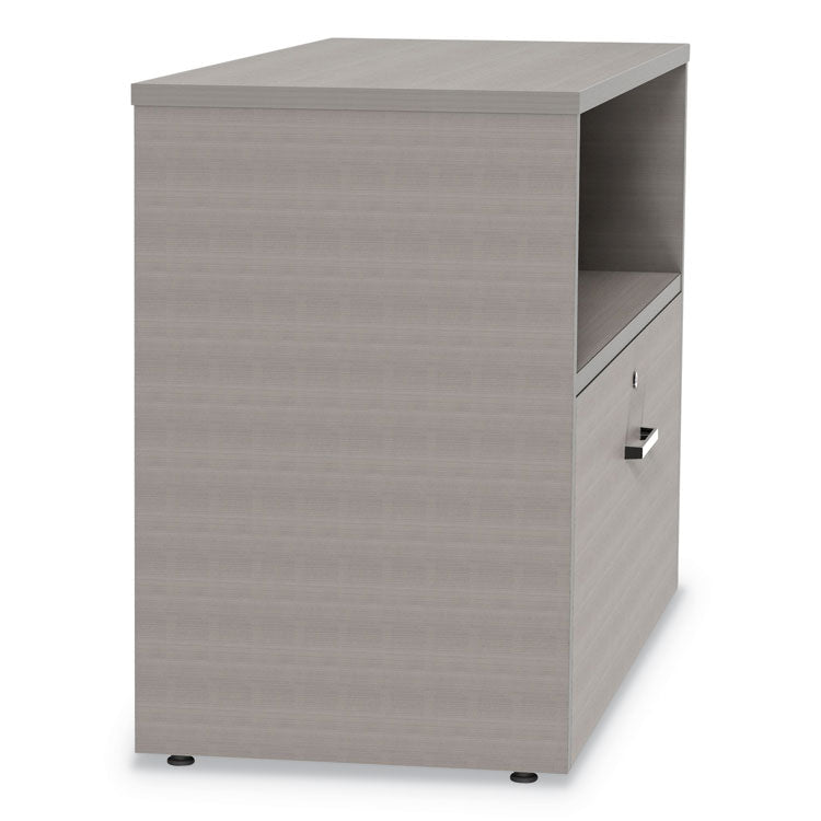 Urban Series Cabinet Credenza Pedestal with Lateral File, 35.25w x 15.25d x 23.75h, Ash