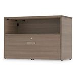 Urban Series Cabinet Credenza Pedestal with Lateral File, 35.25w x 15.25d x 23.75h, Natural Walnut