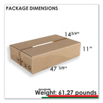 Trento Line Bookcase, Three-Shelf, 31.5w x 11.5d x 43.25h, Cherry