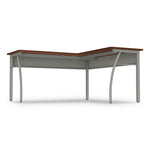 Trento Line L-Shaped Desk, 59.13" X 59.13" X 29.5", Cherry