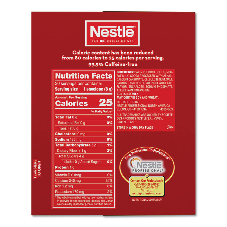 No-Sugar-Added Hot Cocoa Mix Envelopes, Rich Chocolate, 0.28 Oz Packet, 30/box