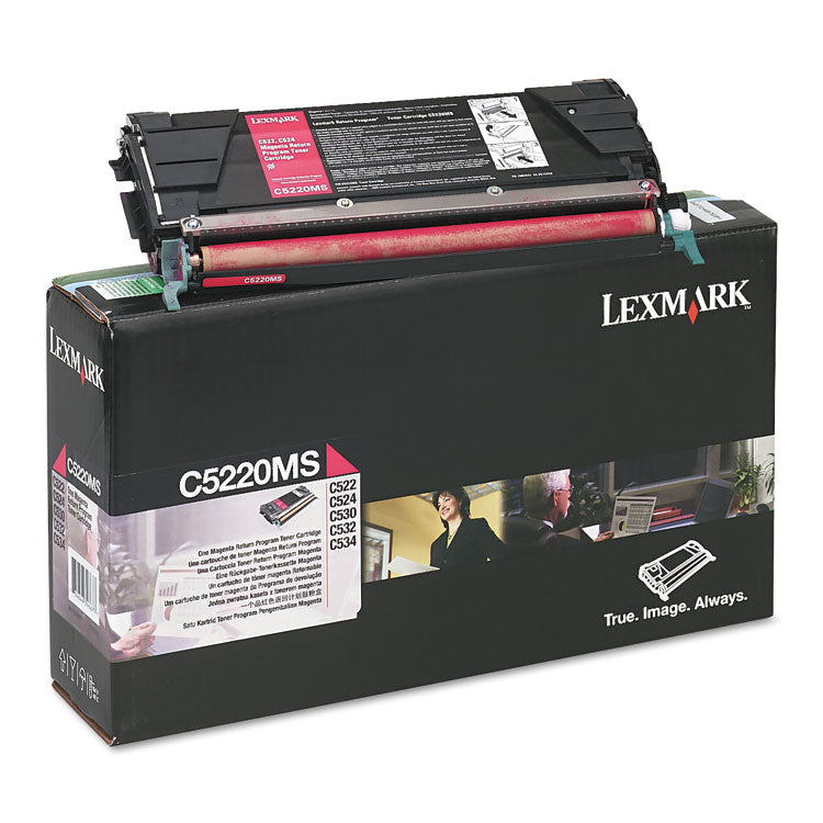C5220ms Return Program Toner, 3,000 Page-Yield, Magenta