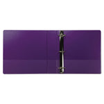 Earth's Choice Plant-Based Durable Fashion View Binder, 3 Rings, 2" Capacity, 11 x 8.5, Purple, 2/Pack