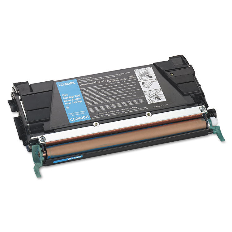 C5240ch Return Program High-Yield Toner, 5,000 Page-Yield, Cyan