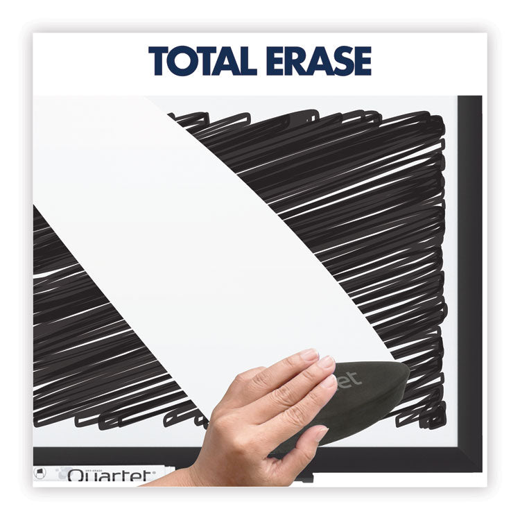 Classic Series Total Erase Dry Erase Boards, 96" x 48", White Surface, Black Aluminum Frame