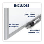 Classic Series Nano-Clean Dry Erase Board, 48" x 36", White Surface, Satin Aluminum Frame