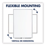 Classic Series Total Erase Dry Erase Boards, 24" x 18", White Surface, Anodized Aluminum Frame