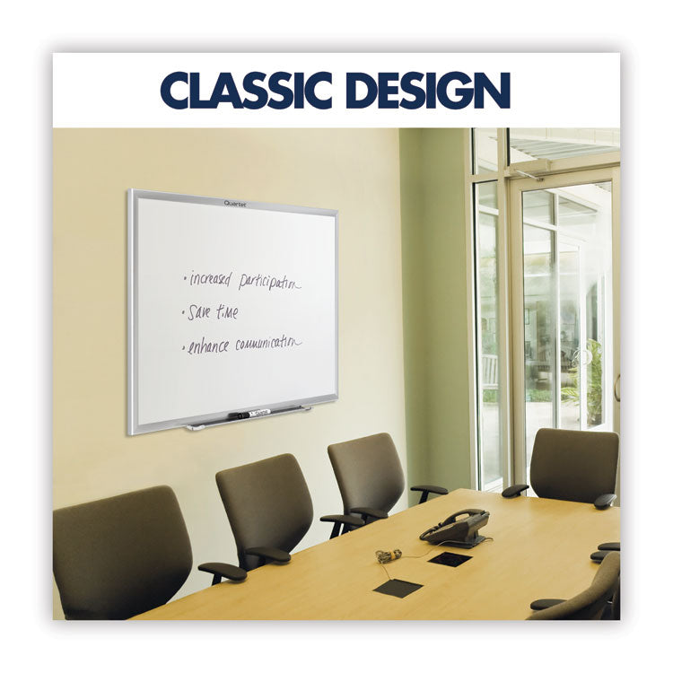 Classic Series Total Erase Dry Erase Boards, 72" x 48", White Surface, Anodized Aluminum Frame