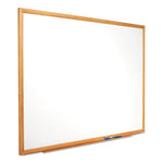 Classic Series Total Erase Dry Erase Boards, 36" x 24", White Surface, Oak Finished Fiberboard (MDF) Frame