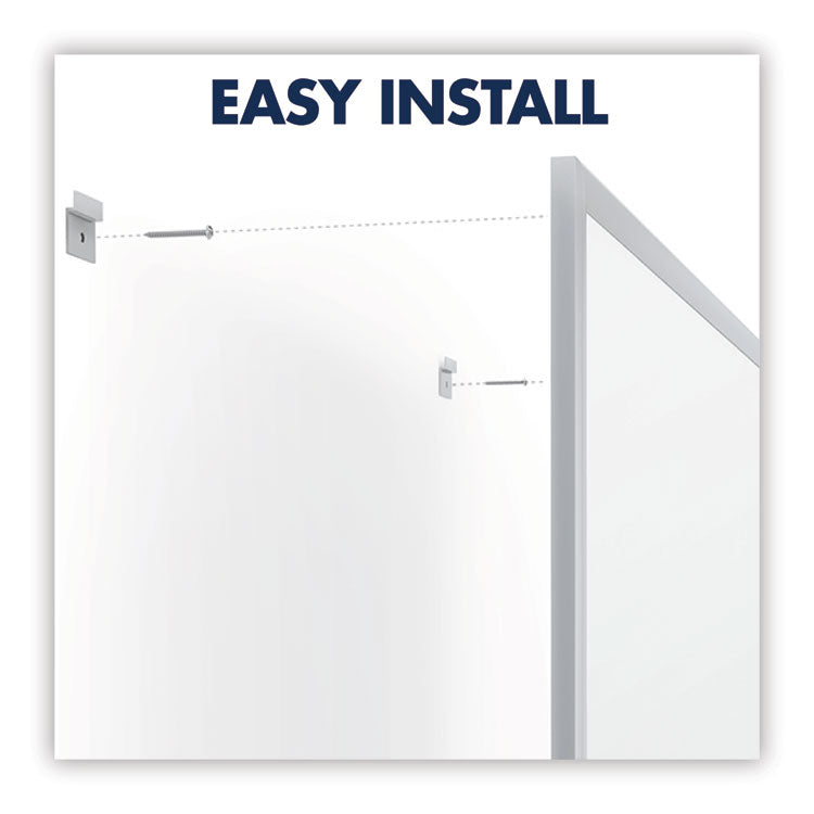 Classic Series Nano-Clean Dry Erase Board, 72" x 48", White Surface, Satin Aluminum Frame