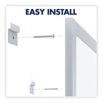 Classic Series Total Erase Dry Erase Boards, 72" x 48", White Surface, Anodized Aluminum Frame