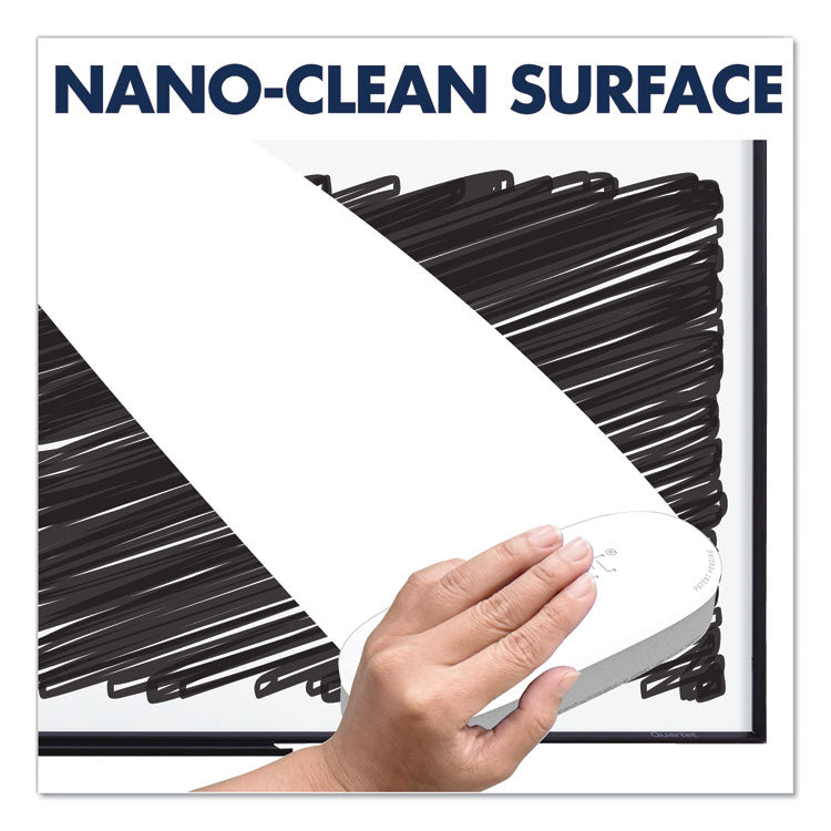 Classic Series Nano-Clean Dry Erase Board, 36" x 24", White Surface, Black Aluminum Frame