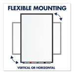 Classic Series Total Erase Dry Erase Boards, 60" x 36", White Surface, Black Aluminum Frame
