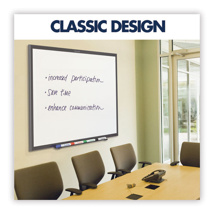 Classic Series Nano-Clean Dry Erase Board, 48" x 36", White Surface, Black Aluminum Frame