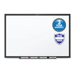 Classic Series Total Erase Dry Erase Boards, 72" x 48", White Surface, Black Aluminum Frame