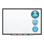 Classic Series Nano-Clean Dry Erase Board, 24" x 18", White Surface, Black Aluminum Frame