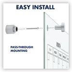 Infinity Magnetic Glass Calendar Board, Monthly Planning/Scheduling, 24" x 18", White Surface