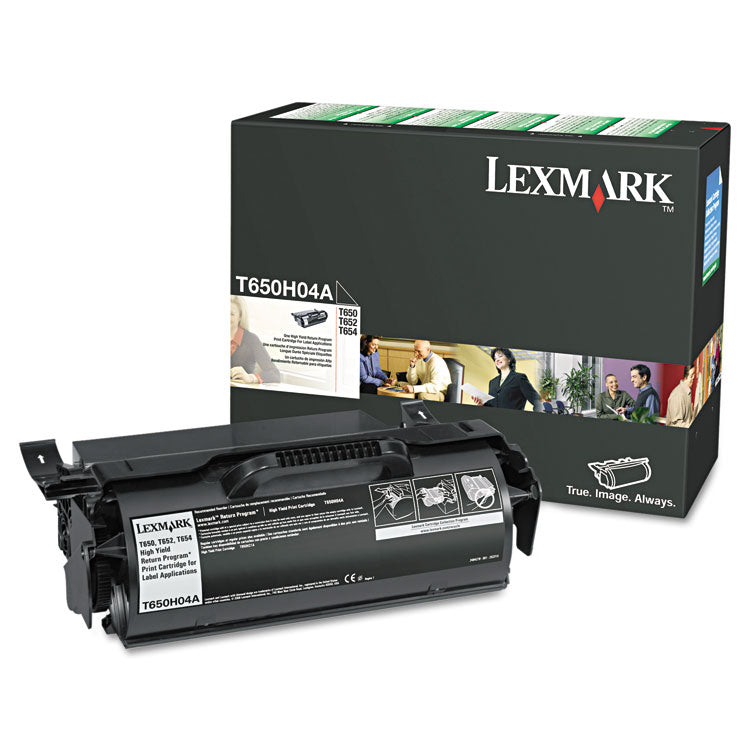 T650h04a Return Program High-Yield Toner, 25,000 Page-Yield, Black