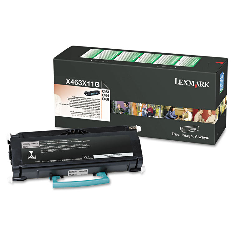 X463x11g Return Program Extra High-Yield Toner, 15,000 Page-Yield, Black