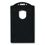 ID Card Holders, Vertical, Black 2.38" x 3.68" Holder, 2.13" x 3.38" Insert, 25/Pack
