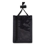 ID Badge Holders with Convention Neck Pouch, Vertical, Black/Clear 3.25" x 5" Holder, 2.38" x 3.5" Insert, 48" Cord, 12/Pack