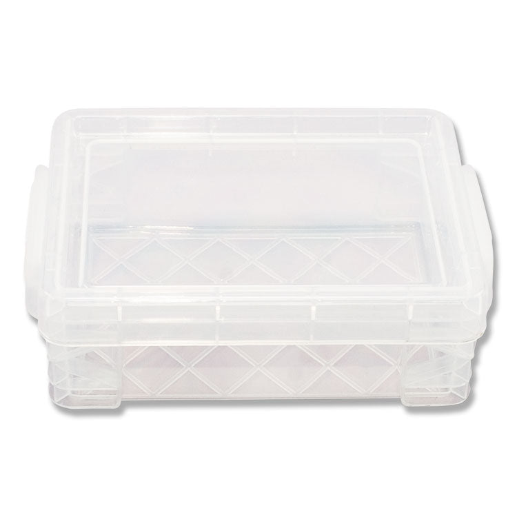 Super Stacker Crayon Box, 4.75" x 3.5" x 1.6", Clear