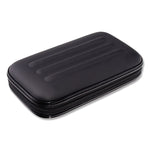 Large Soft-Sided Pencil Case, 8.75" x 5.25" x 2", Black