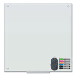 Magnetic Glass Dry Erase Board Value Pack, 36" x 36" (Actual Size: 35" x 35"), Frosted White Surface