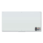 Magnetic Glass Dry Erase Board Value Pack, 70" x 35", Frosted White Surface