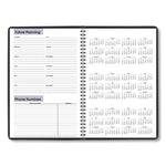 DayMinder Monthly Planner, Ruled Blocks, 12 x 8, Black Cover, 14-Month: Dec 2024 to Jan 2026