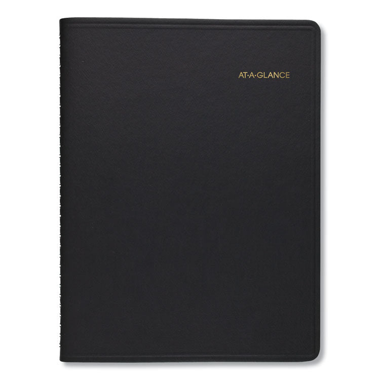 Two-Person Group Daily Appointment Book, 11 x 8, Black Cover, 12-Month (Jan to Dec): 2025