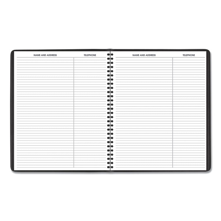 Monthly Planner, 11 x 9, Black Cover, 15-Month: Jan 2025 to Mar 2026