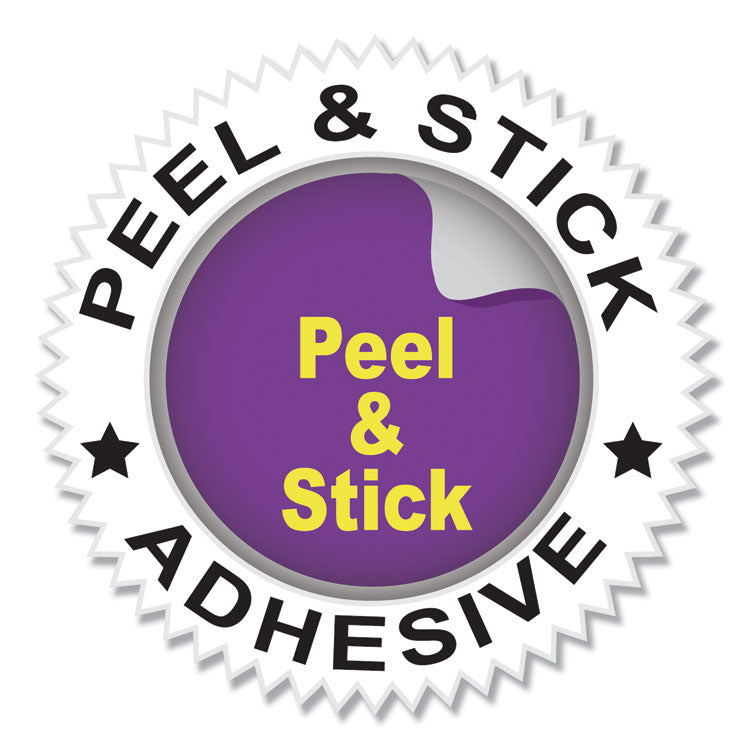 Self-Adhesive Poly Shop Ticket Holders, Super Heavy-Duty, Top Load 8.5 x 11 Insert, Clear Front, 50/Box