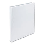 Earth's Choice Plant-Based Round Ring View Binder, 3 Rings, 0.5" Capacity, 11 x 8.5, White